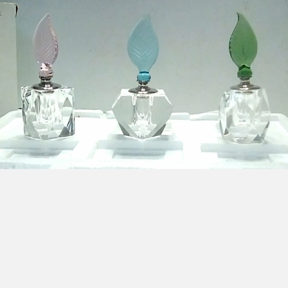 CELLINI COLLECTION CRYSTAL PERFUME BOTTLE SET